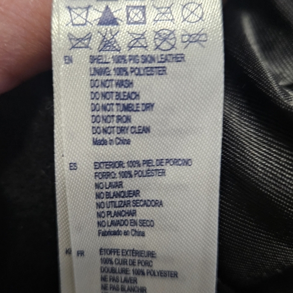 FOREVER 21 Genuine leather suede fringe mini skirt In Black.Size 29 NWT - Picture 9 of 10